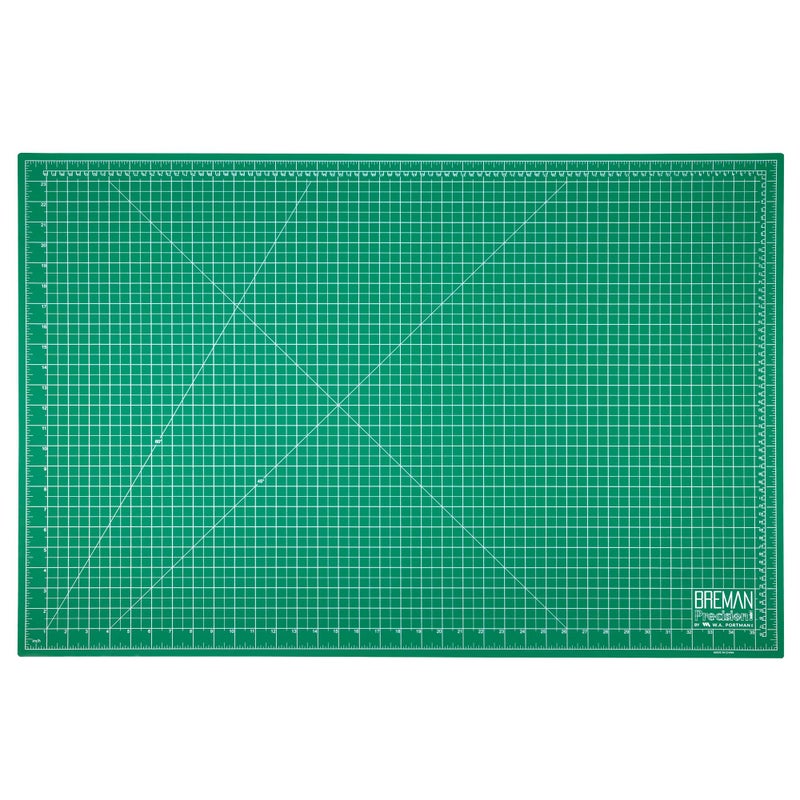 Breman Precision 24x36 Inch Self Healing Cutting Mat â€“ 2-Sided 5-Ply PVC Green/Black Cutting Mats for Crafts, Sewing, Quilting & DIY Projects with Durable Non-Slip Surface & Precise Grid Lines - Image 1